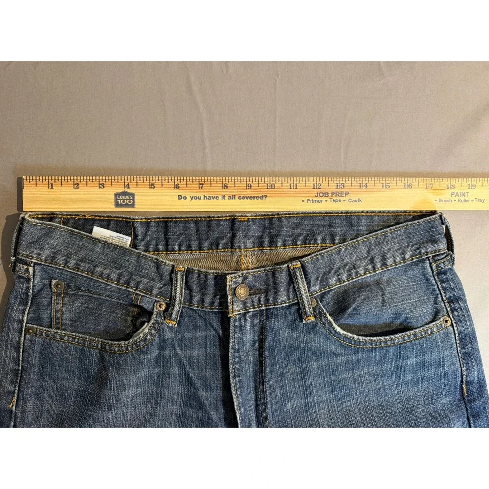 Levis 505 Regular Fit Straight Leg Blue Denim Jeans Mens 36x34 Medium Wash